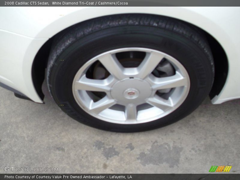 White Diamond Tri-Coat / Cashmere/Cocoa 2008 Cadillac CTS Sedan