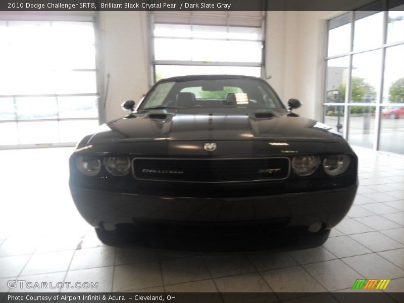 Brilliant Black Crystal Pearl / Dark Slate Gray 2010 Dodge Challenger SRT8