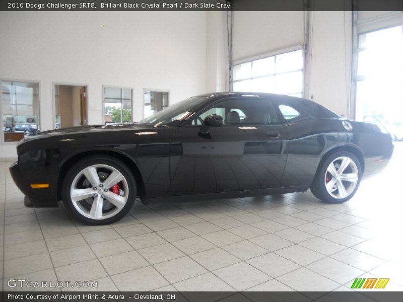 Brilliant Black Crystal Pearl / Dark Slate Gray 2010 Dodge Challenger SRT8