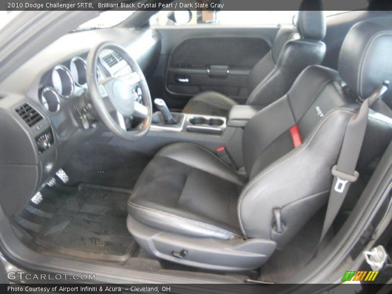 Brilliant Black Crystal Pearl / Dark Slate Gray 2010 Dodge Challenger SRT8