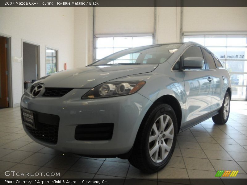 Icy Blue Metallic / Black 2007 Mazda CX-7 Touring