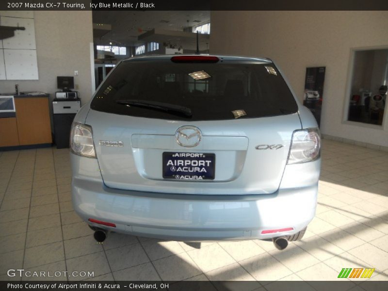 Icy Blue Metallic / Black 2007 Mazda CX-7 Touring