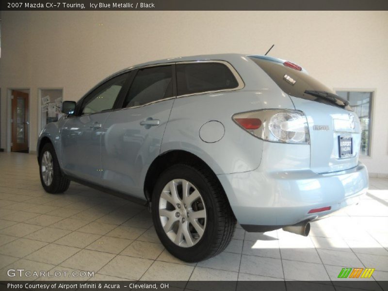 Icy Blue Metallic / Black 2007 Mazda CX-7 Touring