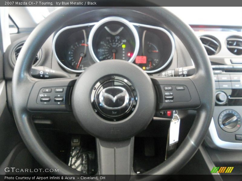 Icy Blue Metallic / Black 2007 Mazda CX-7 Touring