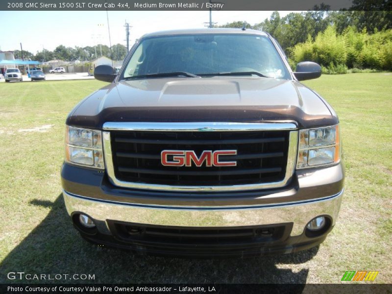 Medium Brown Metallic / Ebony 2008 GMC Sierra 1500 SLT Crew Cab 4x4