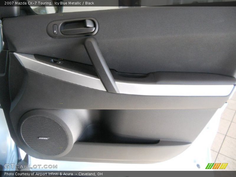 Icy Blue Metallic / Black 2007 Mazda CX-7 Touring