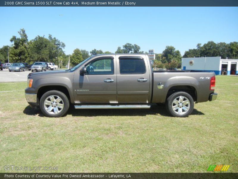 Medium Brown Metallic / Ebony 2008 GMC Sierra 1500 SLT Crew Cab 4x4