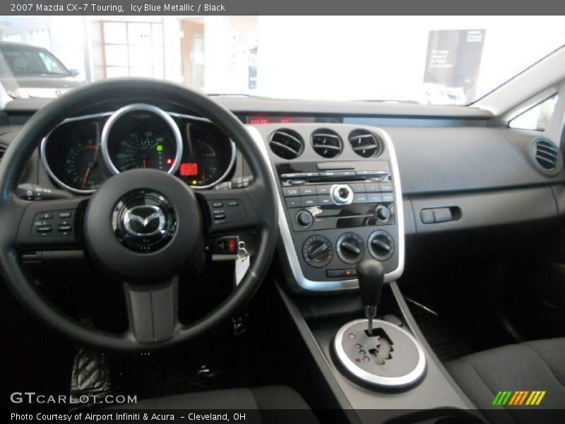 Icy Blue Metallic / Black 2007 Mazda CX-7 Touring