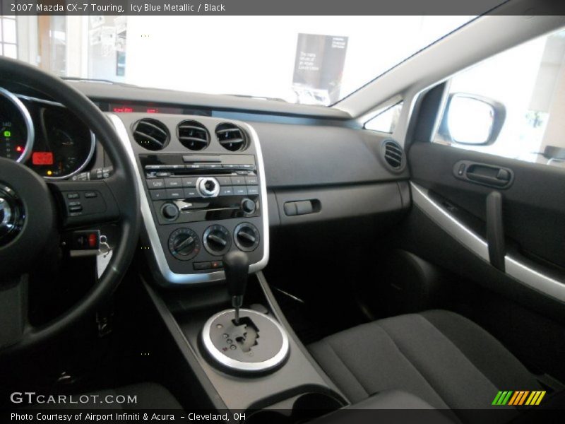 Icy Blue Metallic / Black 2007 Mazda CX-7 Touring