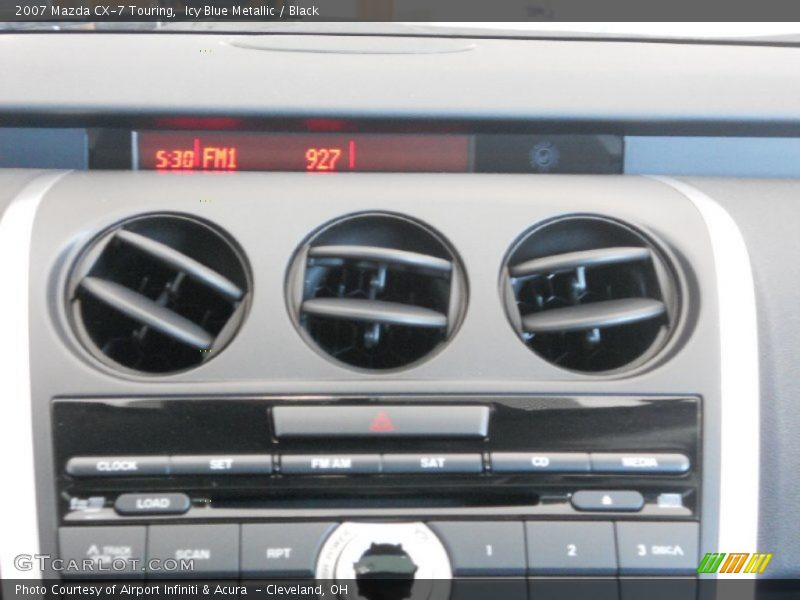 Icy Blue Metallic / Black 2007 Mazda CX-7 Touring