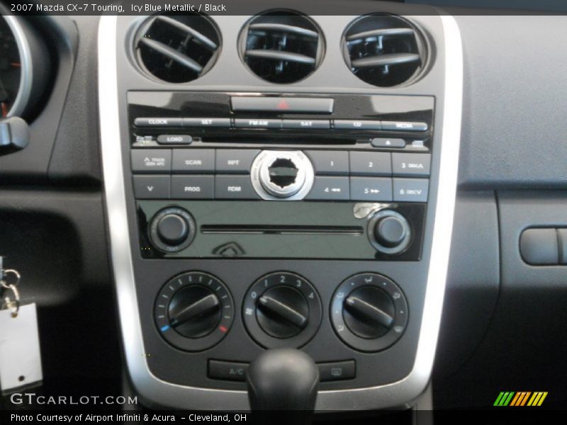 Icy Blue Metallic / Black 2007 Mazda CX-7 Touring