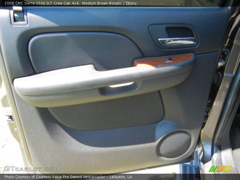 Medium Brown Metallic / Ebony 2008 GMC Sierra 1500 SLT Crew Cab 4x4