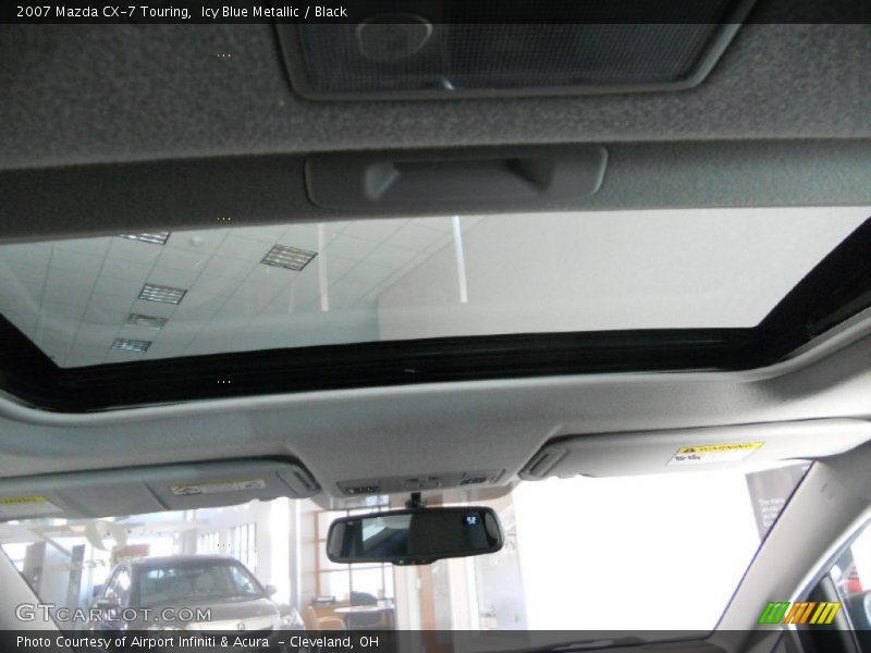Icy Blue Metallic / Black 2007 Mazda CX-7 Touring