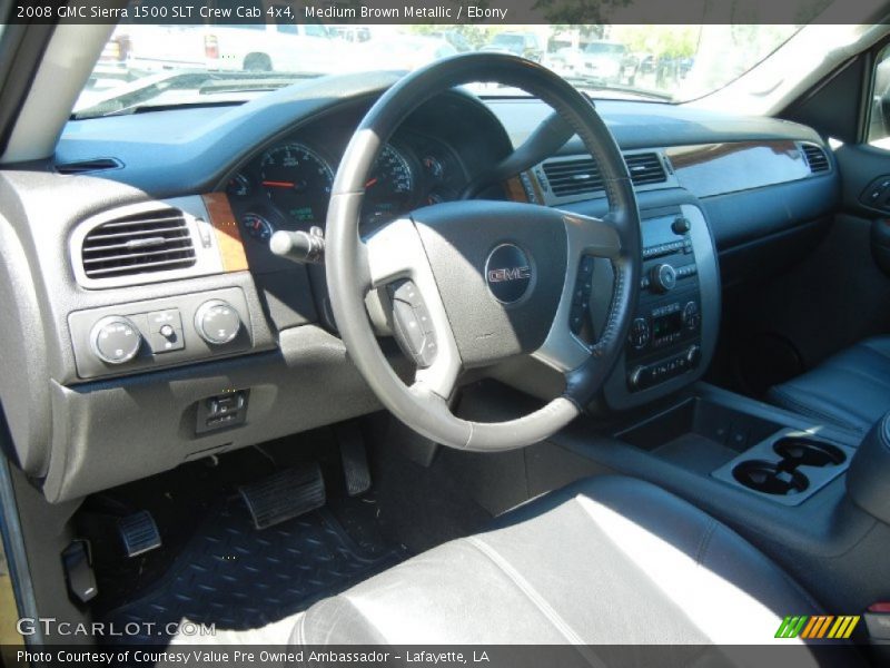 Medium Brown Metallic / Ebony 2008 GMC Sierra 1500 SLT Crew Cab 4x4