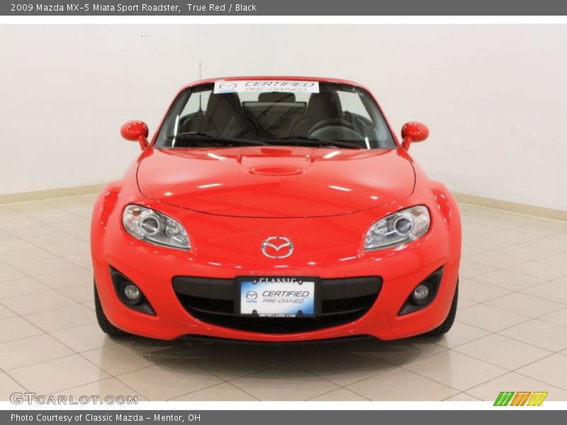 True Red / Black 2009 Mazda MX-5 Miata Sport Roadster