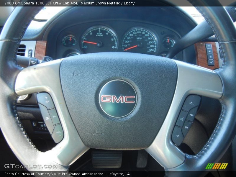 Medium Brown Metallic / Ebony 2008 GMC Sierra 1500 SLT Crew Cab 4x4