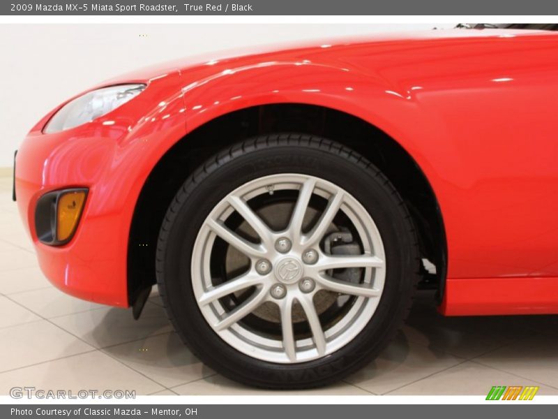 True Red / Black 2009 Mazda MX-5 Miata Sport Roadster