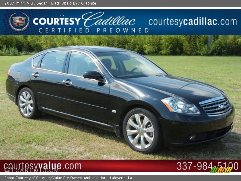 Black Obsidian / Graphite 2007 Infiniti M 35 Sedan