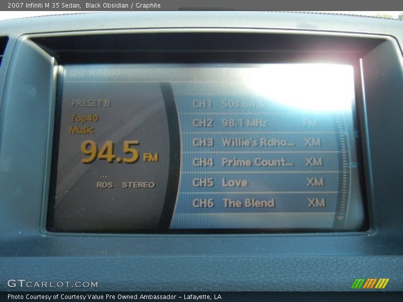 Black Obsidian / Graphite 2007 Infiniti M 35 Sedan