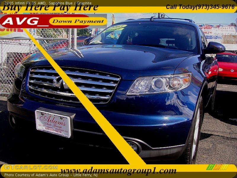 Sapphire Blue / Graphite 2005 Infiniti FX 35 AWD