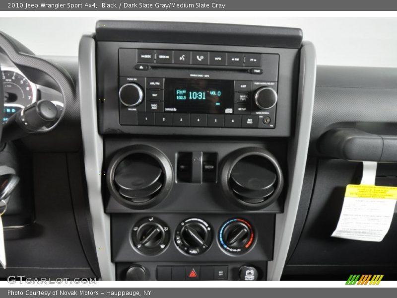Black / Dark Slate Gray/Medium Slate Gray 2010 Jeep Wrangler Sport 4x4