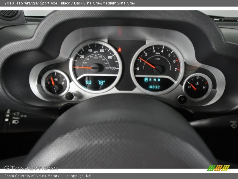 Black / Dark Slate Gray/Medium Slate Gray 2010 Jeep Wrangler Sport 4x4