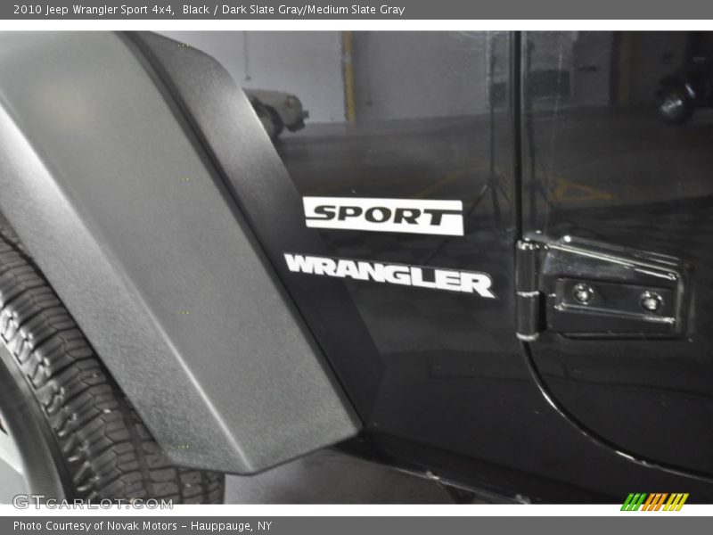 Black / Dark Slate Gray/Medium Slate Gray 2010 Jeep Wrangler Sport 4x4