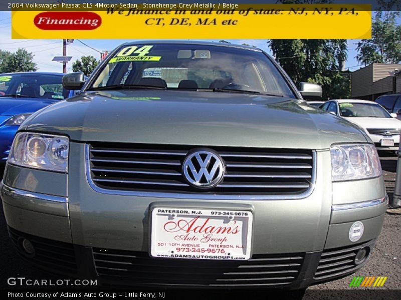 Stonehenge Grey Metallic / Beige 2004 Volkswagen Passat GLS 4Motion Sedan