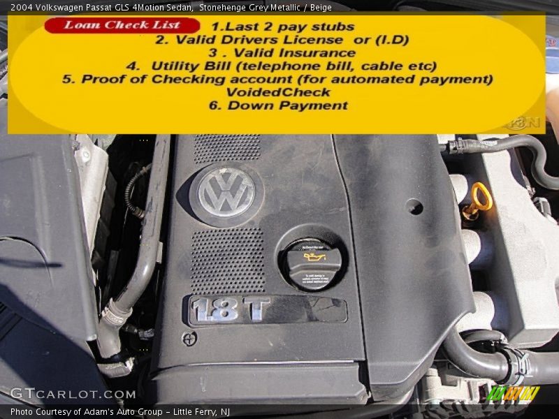 Stonehenge Grey Metallic / Beige 2004 Volkswagen Passat GLS 4Motion Sedan