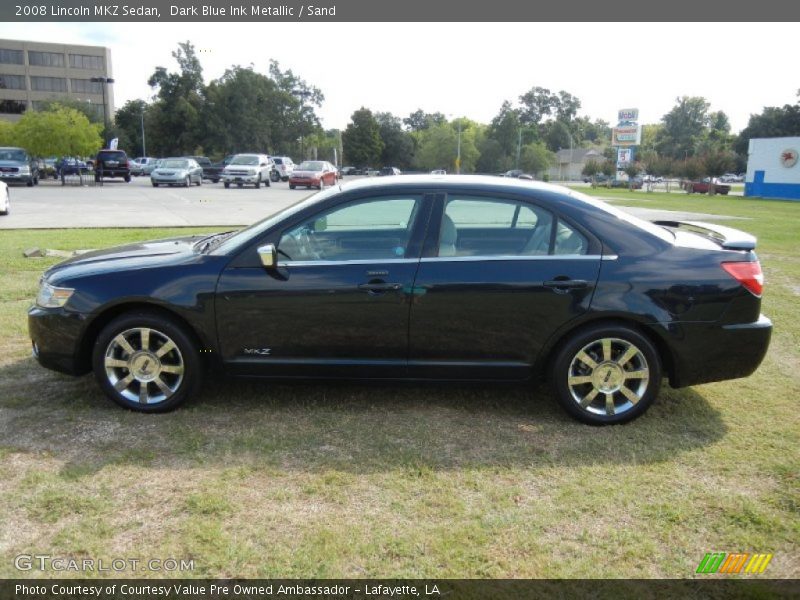 Dark Blue Ink Metallic / Sand 2008 Lincoln MKZ Sedan