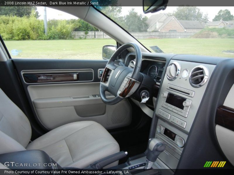 Dark Blue Ink Metallic / Sand 2008 Lincoln MKZ Sedan