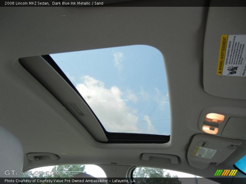 Dark Blue Ink Metallic / Sand 2008 Lincoln MKZ Sedan