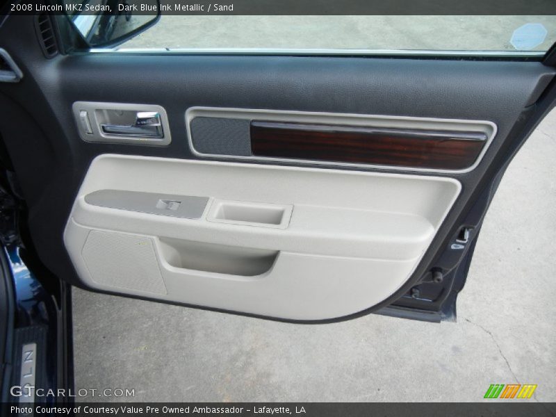 Dark Blue Ink Metallic / Sand 2008 Lincoln MKZ Sedan