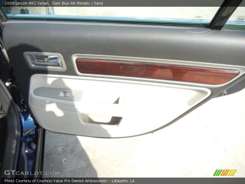 Dark Blue Ink Metallic / Sand 2008 Lincoln MKZ Sedan