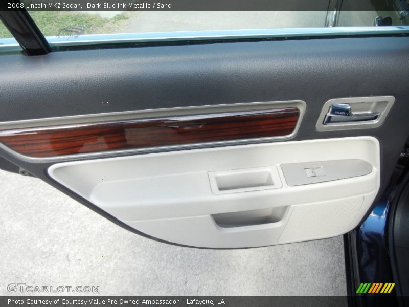 Dark Blue Ink Metallic / Sand 2008 Lincoln MKZ Sedan