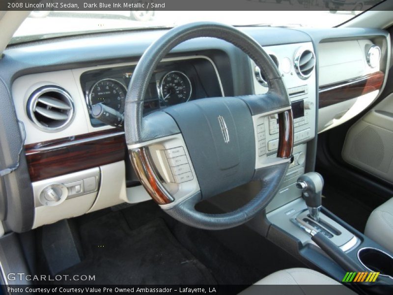 Dark Blue Ink Metallic / Sand 2008 Lincoln MKZ Sedan