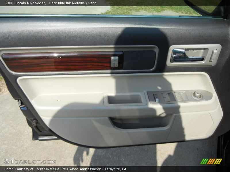 Dark Blue Ink Metallic / Sand 2008 Lincoln MKZ Sedan