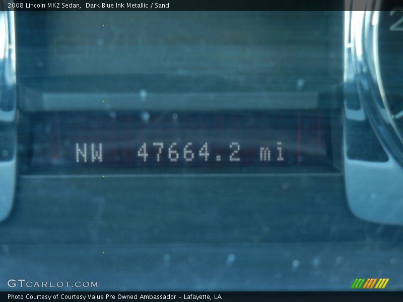 Dark Blue Ink Metallic / Sand 2008 Lincoln MKZ Sedan