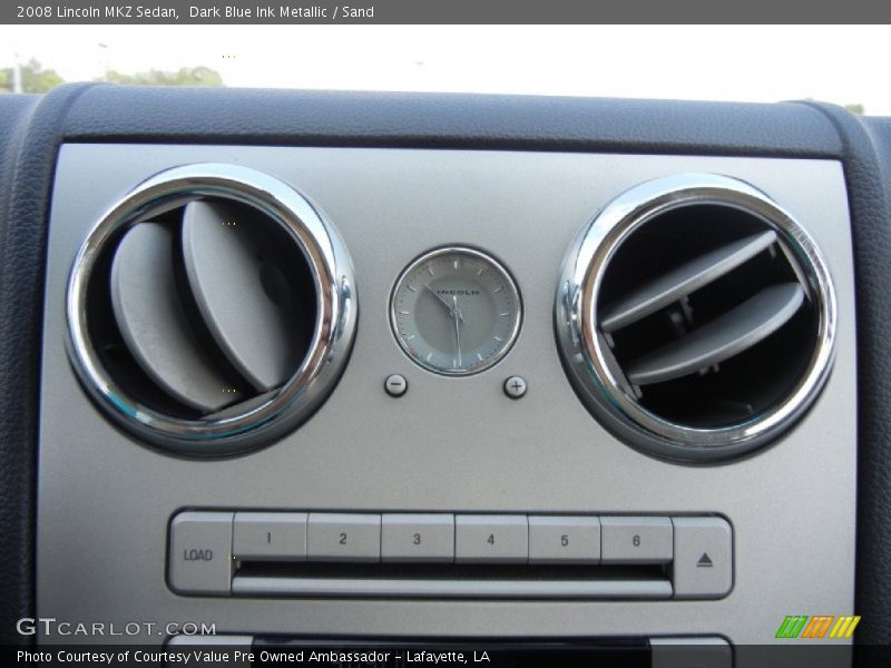 Dark Blue Ink Metallic / Sand 2008 Lincoln MKZ Sedan