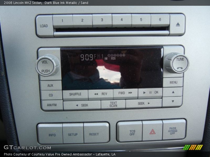 Dark Blue Ink Metallic / Sand 2008 Lincoln MKZ Sedan