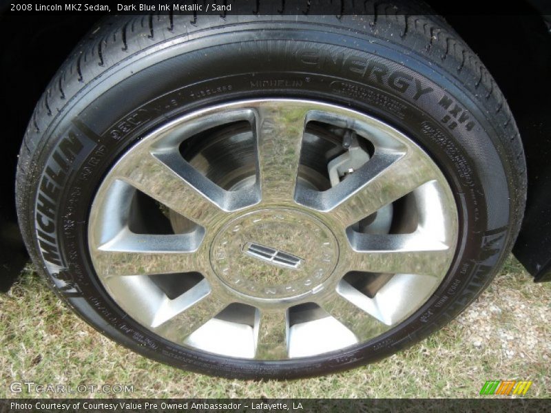 Dark Blue Ink Metallic / Sand 2008 Lincoln MKZ Sedan