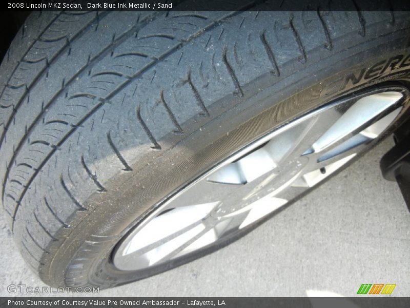 Dark Blue Ink Metallic / Sand 2008 Lincoln MKZ Sedan