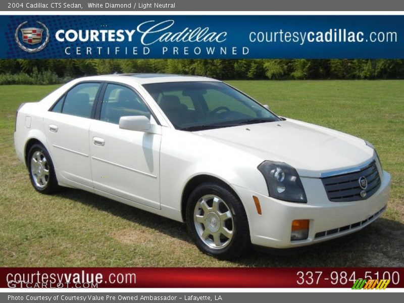 White Diamond / Light Neutral 2004 Cadillac CTS Sedan