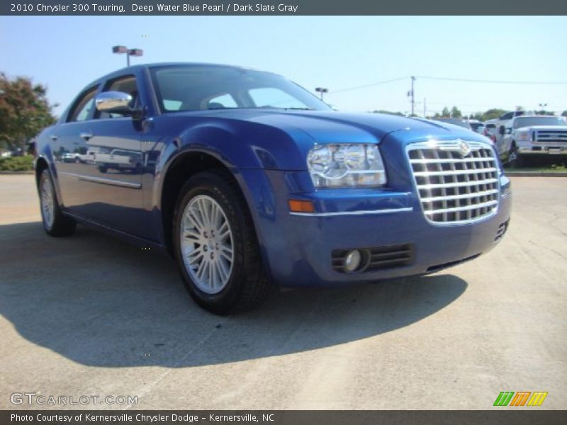 Deep Water Blue Pearl / Dark Slate Gray 2010 Chrysler 300 Touring