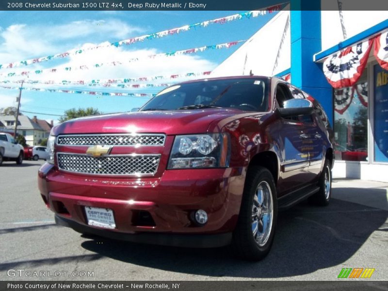 Deep Ruby Metallic / Ebony 2008 Chevrolet Suburban 1500 LTZ 4x4