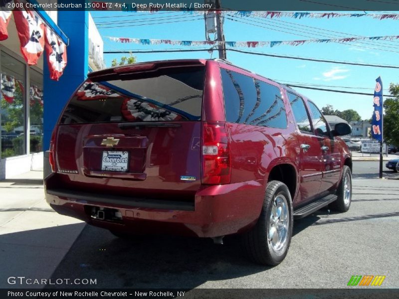 Deep Ruby Metallic / Ebony 2008 Chevrolet Suburban 1500 LTZ 4x4