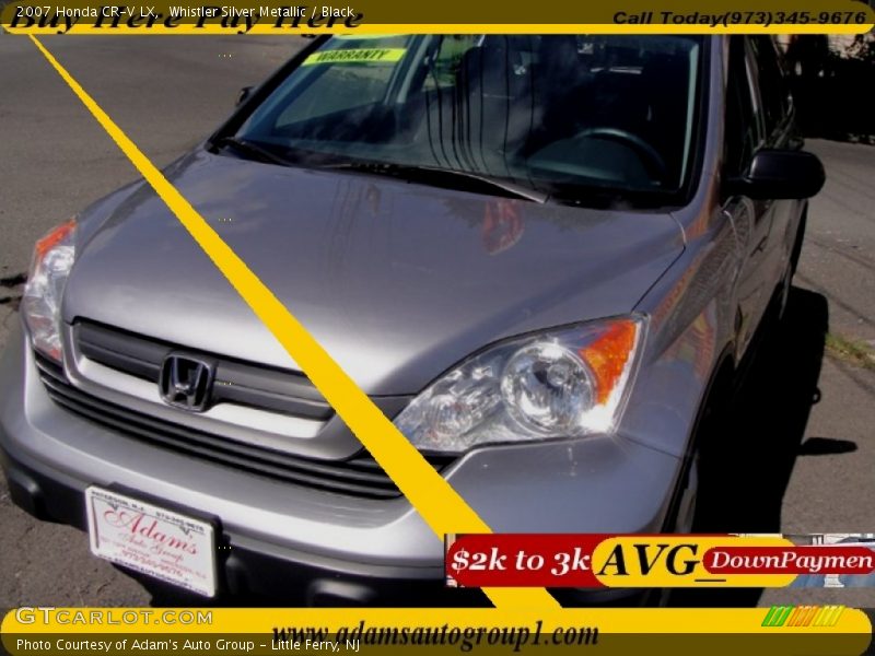 Whistler Silver Metallic / Black 2007 Honda CR-V LX
