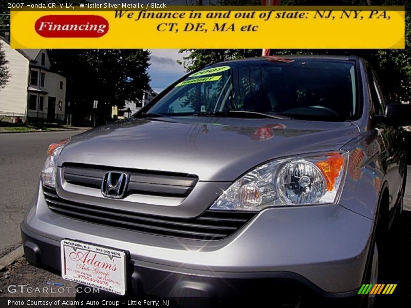 Whistler Silver Metallic / Black 2007 Honda CR-V LX