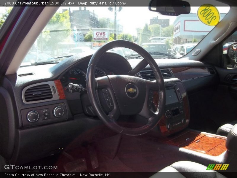 Deep Ruby Metallic / Ebony 2008 Chevrolet Suburban 1500 LTZ 4x4
