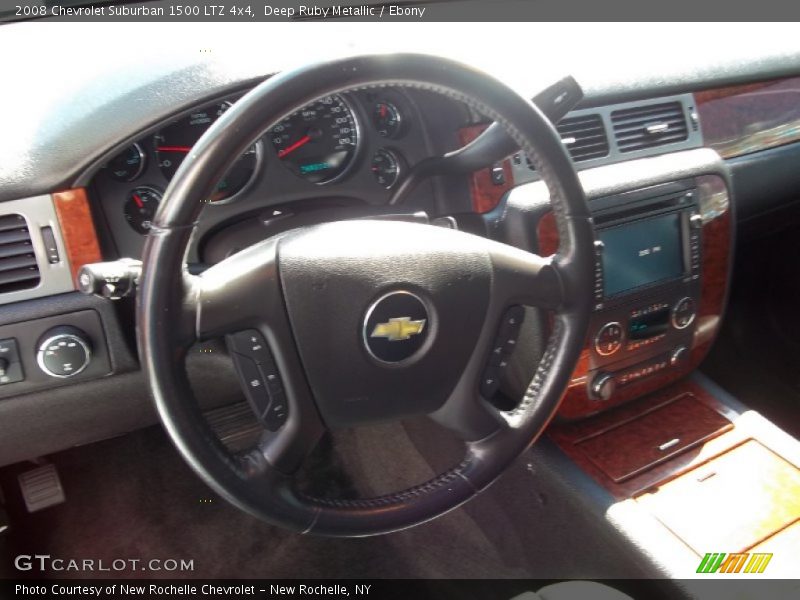 Deep Ruby Metallic / Ebony 2008 Chevrolet Suburban 1500 LTZ 4x4